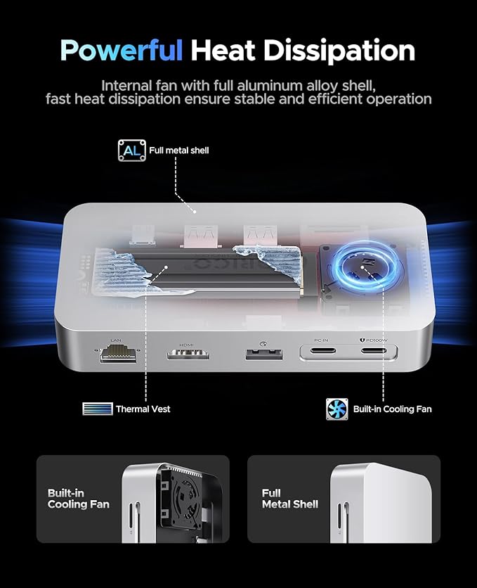ORICO 1 TB External SSD Docking Station, SSD Expansion + Hub Extension - Image 6
