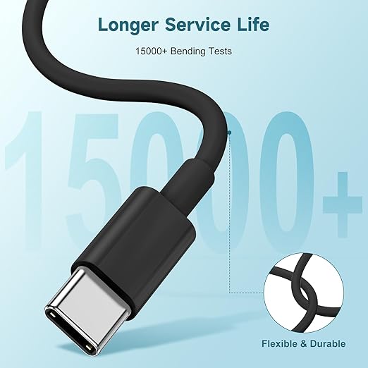 60W USB C to C Cable iPhone 15 Fast Charging Cable, 3ft Short USB-C to USBC - Image 6