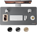 ProtoArc Leather Desk Mat, Large Mouse Pad- 31.5×15.8 inch, Non-Slip PU Leather by ProtoArc