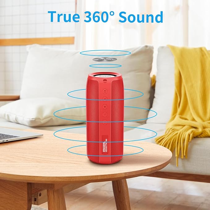 Bluetooth Speaker, MusiBaby M88 Speakers, Dual Pairing, Loud Stereo Sound - Image 2