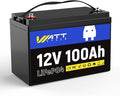 12V 100Ah LiFePO4 Battery, Lithium Battery Up to 15000 Cycles, Low Temperature by Wattcycle