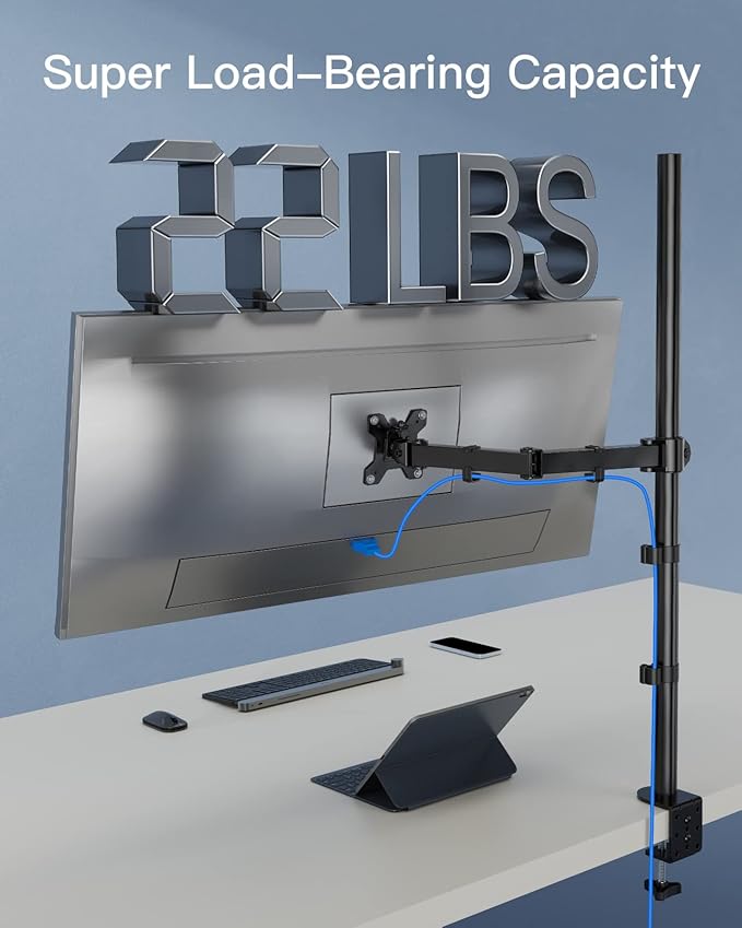 HUANUO Monitor Arm Desk Mount, Fully Adjustable Stand Computer Mount - Image 8