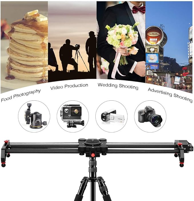 GVM Motorized Camera Slider, Tracking Shooting and 120 Degree Panoramic Shooting - Image 7