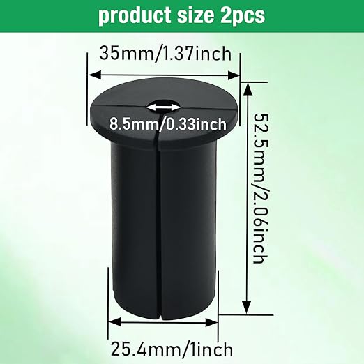 2pc Starlink Cable Grommet 1" Silicone Waterproof Wall Hole Pass Through Split - Image 7