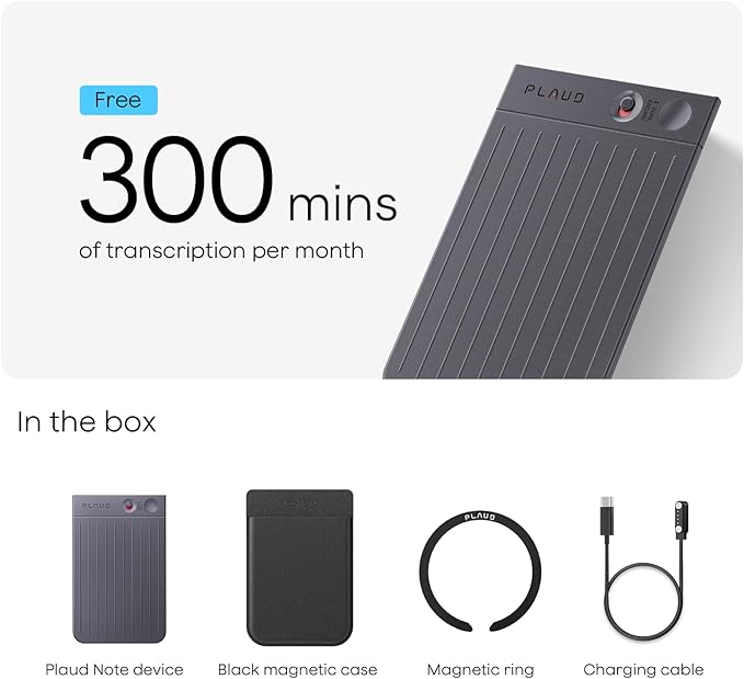 Plaud Note AI Voice Recorder Black - Image 9