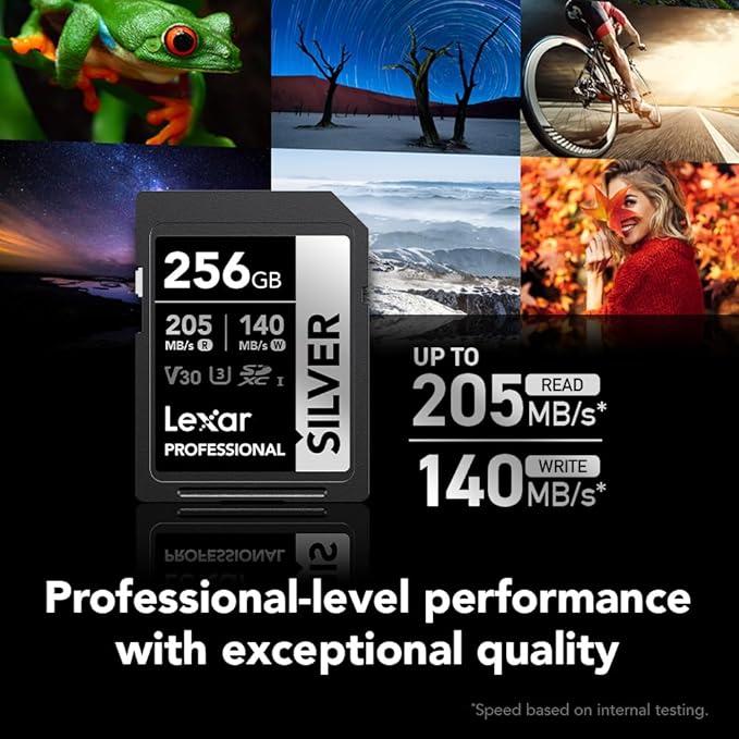 Lexar 256GB Professional Silver SD Card, - Image 2