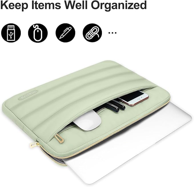 MOSISO 13.3 inch Laptop Case, 13-13.3 inch Puffy Laptop Sleeve Compatible - Image 2