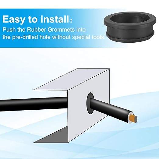 PATIKIL 44.6mm / 1-3/4 Inch Drill Hole, 1-1/2 Inch ID Rubber Grommets - Image 4