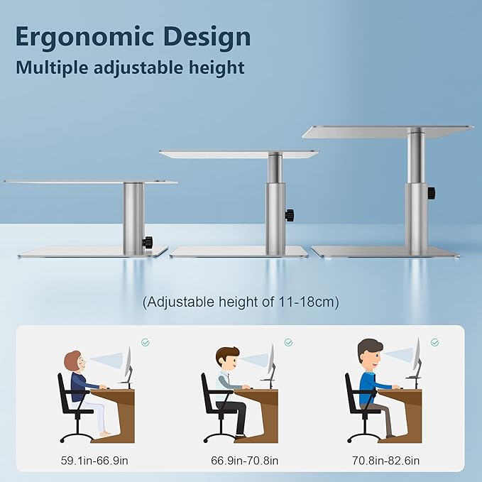 Nillkin Monitor Stand for Desk, Adjustable Height Computer Monitor Stand - Image 3