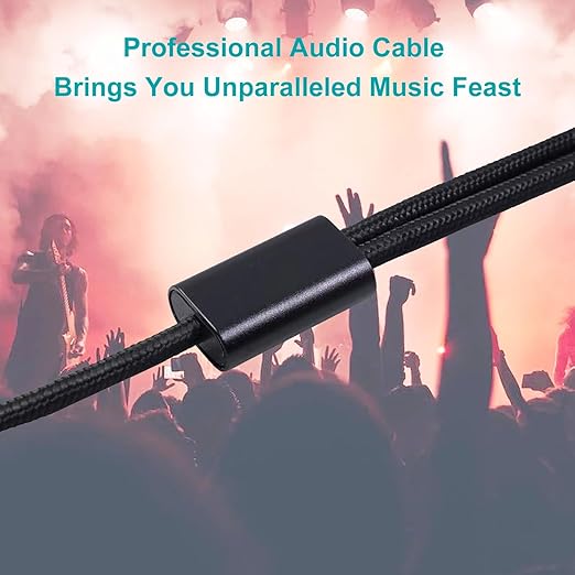 3.5mm to Dual 1/4 Adapter 1/8 to 6.35mm TS Mono Audio Cable Stereo Breakout - Image 9