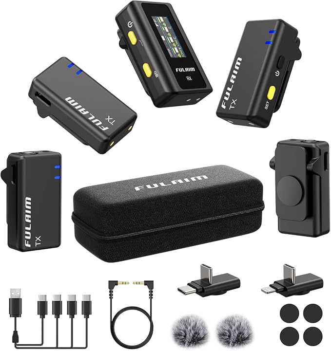 FULAIM X6 Wireless Lavalier Microphones by FULAIM