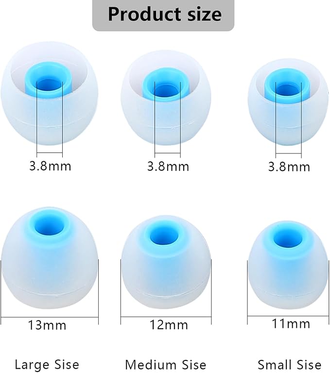 Silicone Replacement Earbud Tips Earbud Covers Ear Tips Fit - Image 2