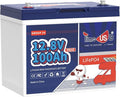 12V100Ah Group24 Mini LiFePO4 Battery, Grade A Battery Cells, Drop-in by Timeusb