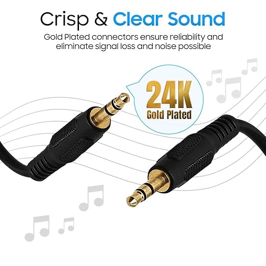 Cmple - 3.5mm Aux Male to Male Stereo Audio Cable Auxiliary Headphones Cord MP3 - Image 4