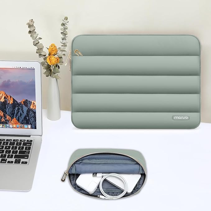 MOSISO 14 inch Laptop Case, 14 inch Puffy Laptop Sleeve Compatible - Image 8