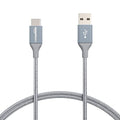Amazon Basics USB-C to USB-A 2.0 Fast Charger Cable, Nylon Braided Cord by AmazonBasics