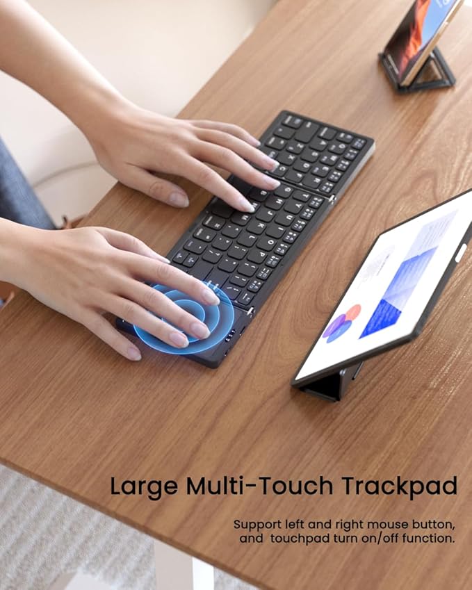 Foldable Bluetooth Keyboard, Folding Portable Wireless Keyboard - Image 7