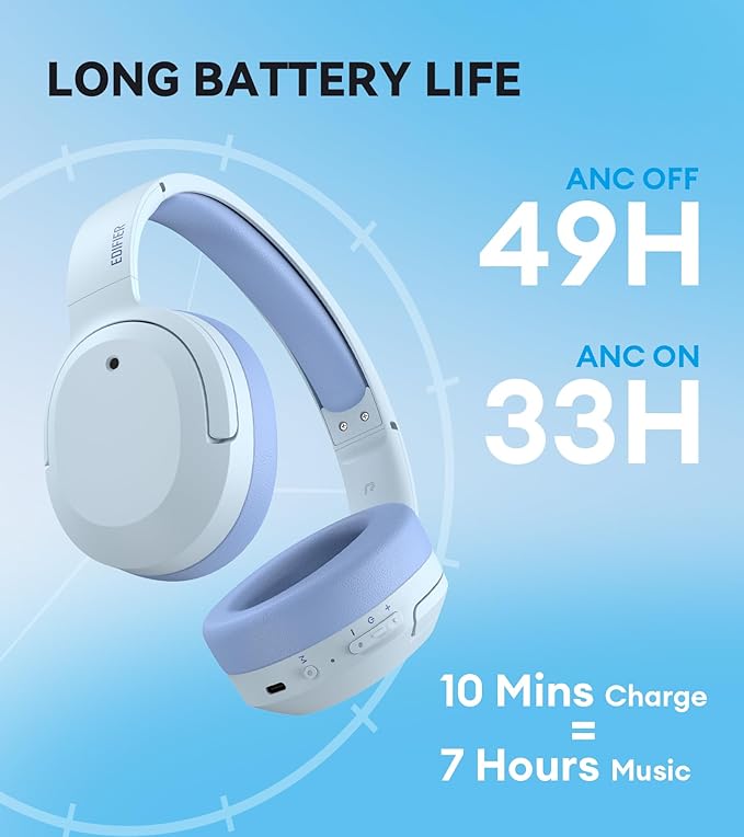 Edifier W820NB Plus Hybrid Active Noise Cancelling Headphones - Image 7