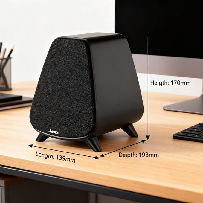 AS31 Active Bookshelf Speakers – 80W RMS 2-Way Stereo / 3″ Long-Stroke Woofer & - Image 7