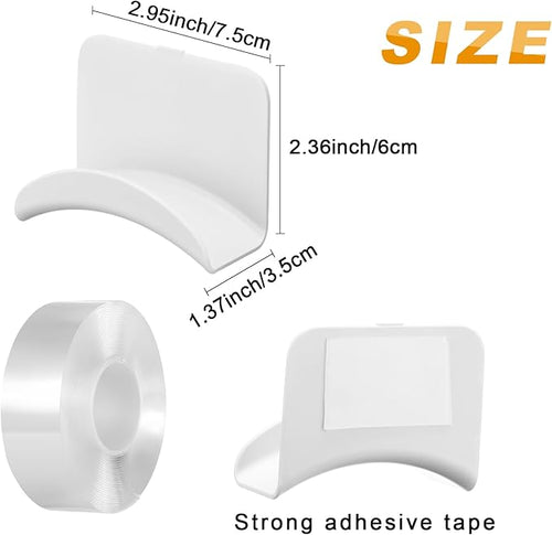 12 Pcs Headphone Wall Hangers Adhesive Gaming Headset Holder Hooks - Image 2