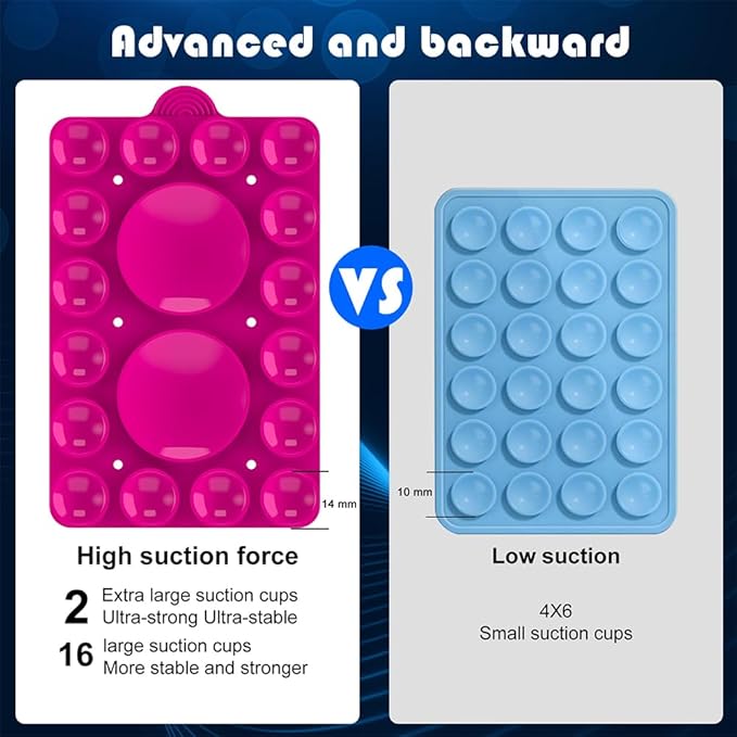 Double Sided Silicone Suction Phone Holder Mount, Compatible - Image 5
