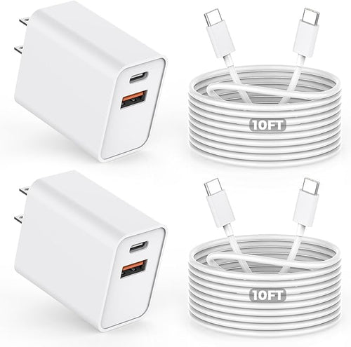 10FT iPhone 16e Fast Charger, iPad Pro/Air/Mini by DelTucci