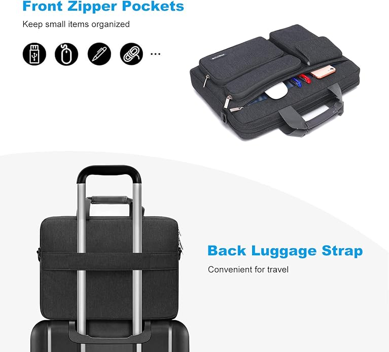 MOSISO Laptop Shoulder Bag, Computer Bag - Image 3