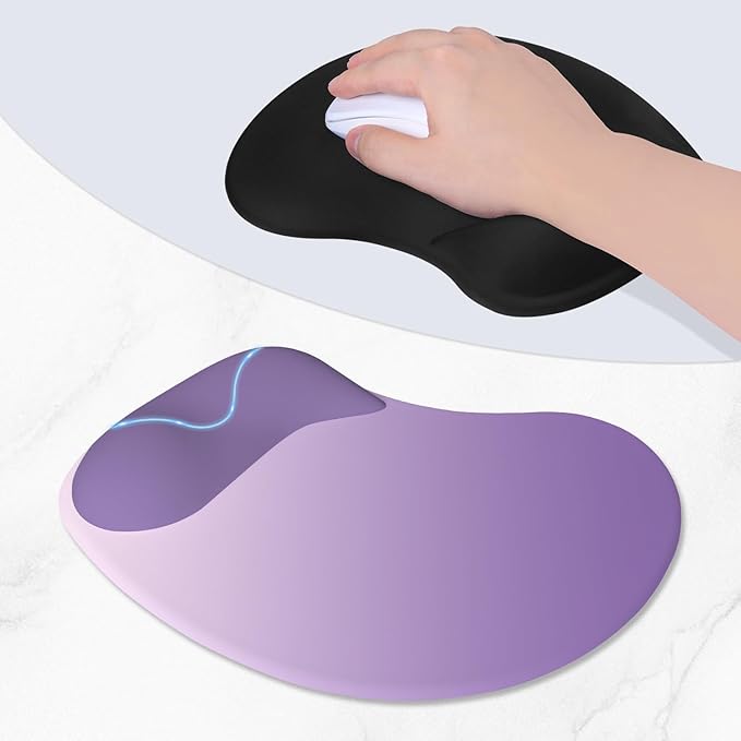 ITNRSIIET Ergonomic Mouse Pad, Cushioned Gel Wrist Rest, Non-Slip Base - Image 3