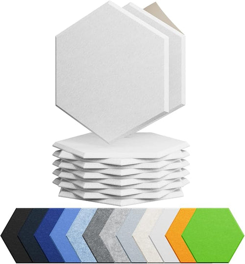 12 Pack Acoustic Panels Self Adhesive Sound Proof Foam, High Density Sound by Amantech
