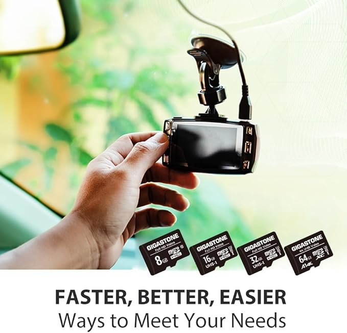 GIGASTONE 64GB Micro SD Card 10-Pack, A1 V30 4K Video Recording, Surveillance - Image 6