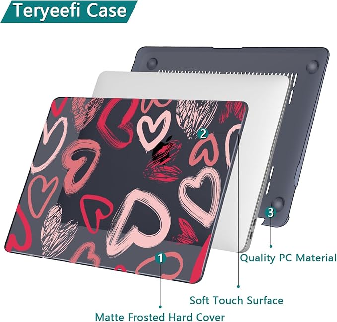 Teryeefi for MacBook Air 13 inch Case M1 A2337 A2179 A1932 - Image 4