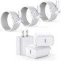 【Apple MFi Certified】Fast Charger iPhone, Fast i Phone Charging Cord 3Pack by Vagavo