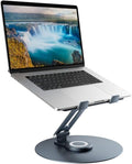 Swivel Laptop Stand for Desk, Adjustable Height Aluminum Computer Stand by Epherie