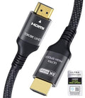 Certified 10K 8K HDMI 2.1 Cable 1.64 FT, 48Gbps Ultra High Speed HDMI Cable by Adauxter