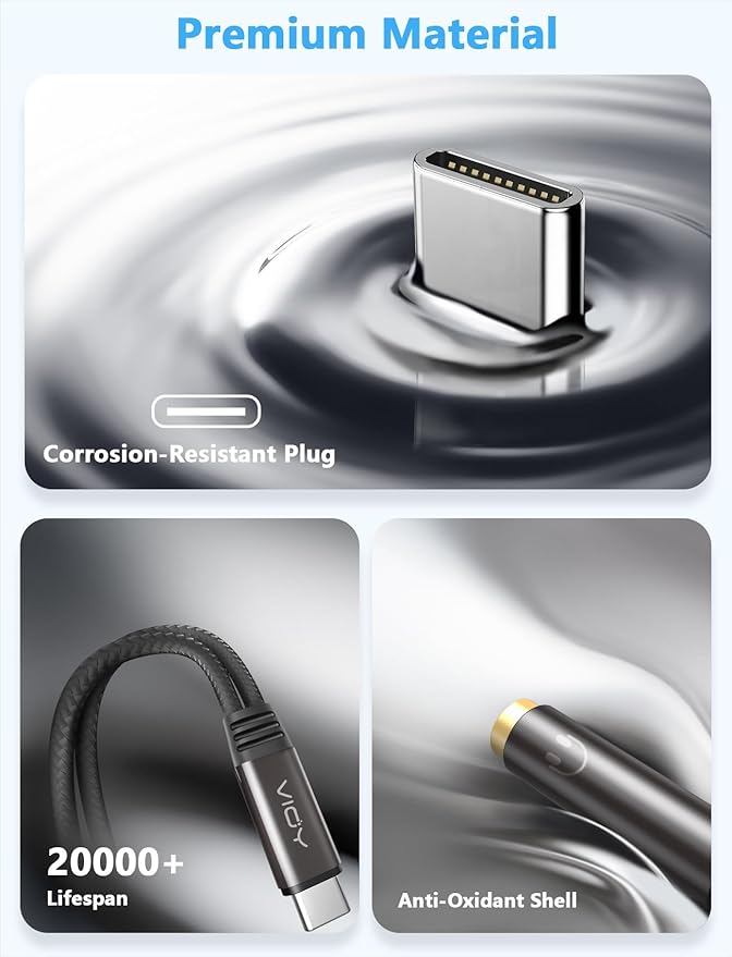 2 Pack VIOY USB C to Dual 3.5mm Female Headphone Splitter, Type C to Headphone - Image 3
