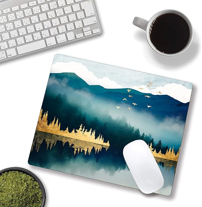 Mountains Landscape Mouse Mat, Waterproof Non Slip Rubber Base Mouse Pad - Image 4