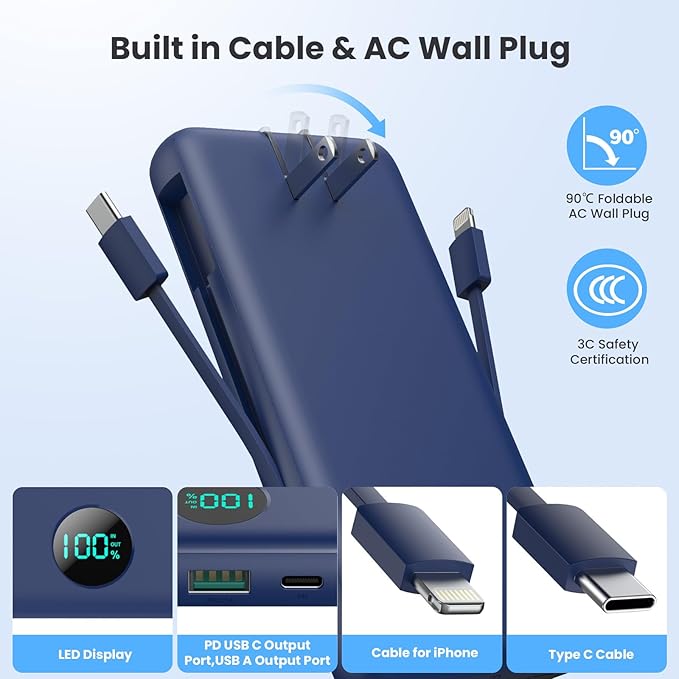 Portable Charger 33800mAh USB C Power Bank - Image 5
