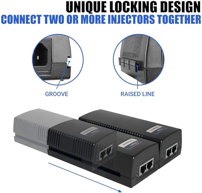 BV-Tech Gigabit Power Over Ethernet PoE+ Injector | 30W | Plug & Play | up to - Image 4