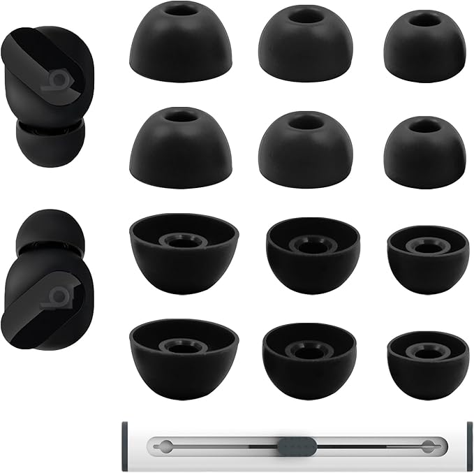 Replacement Silicone Ear Tips for Beats Fit Pro/Studio Buds/Studio Buds+ by Niukeke