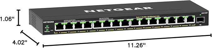NETGEAR 16-Port PoE Gigabit Ethernet Easy Smart Managed Essentials Switch - Image 7