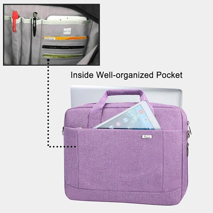 Voova Laptop Bag Case 15 15.6 16 Inch, Computer Sleeve Messenger Bag - Image 4