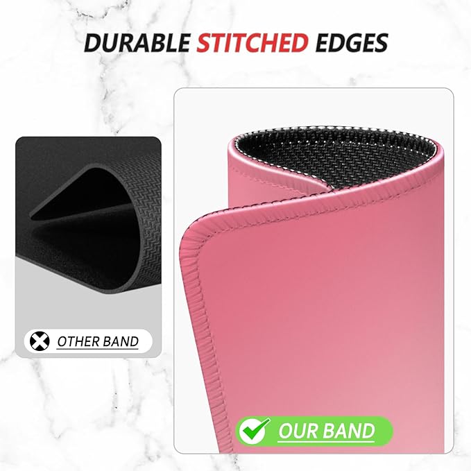 ITNRSIIET Mouse Pad Non-Slip Rubber Base Smooth Surface Stitched Edges - Image 5