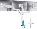 WALI White Triple Monitor Mount, 3 Monitor Desk Mount by WALI