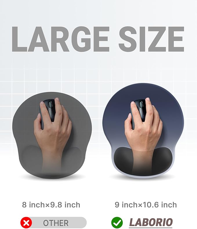 Ergonomic Mouse Pad with Wrist Rest, Large Mousepad, Wrist Support Mouse Mat - Image 4