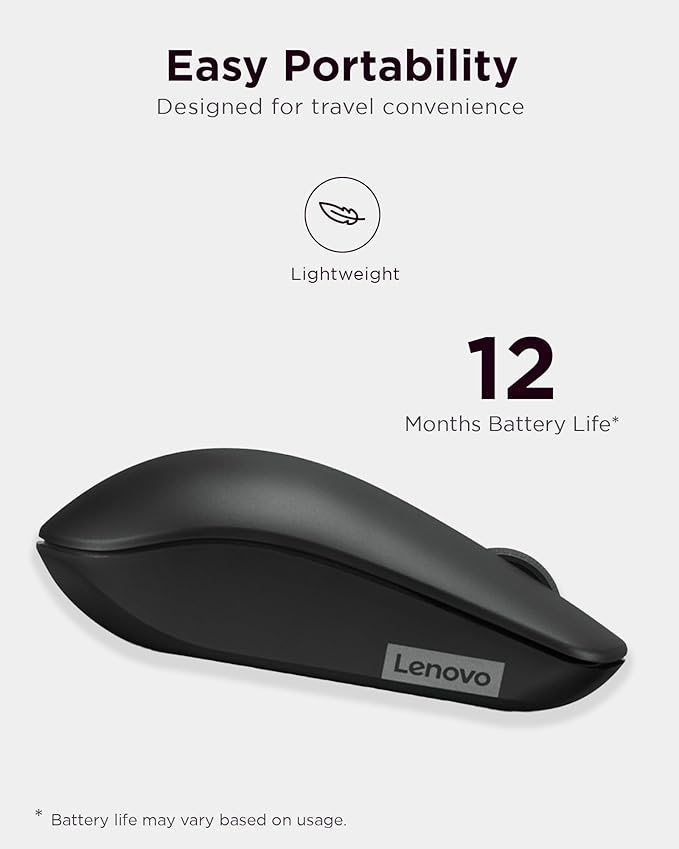 Lenovo 530 Wireless Mouse – Full Size Computer Mouse - Image 5
