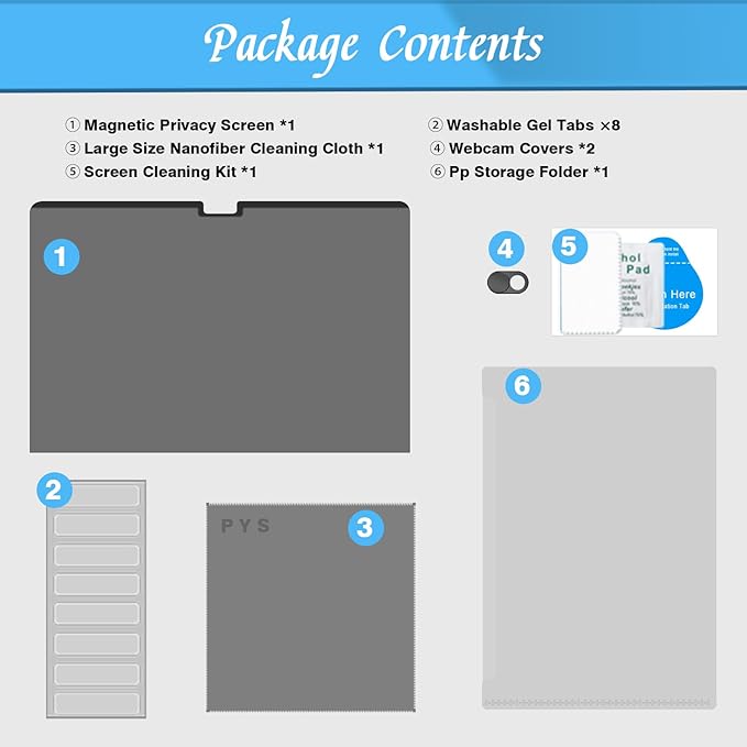 PYS Magnetic Privacy Screen for MacBook Air 15.3 Inch - Image 8