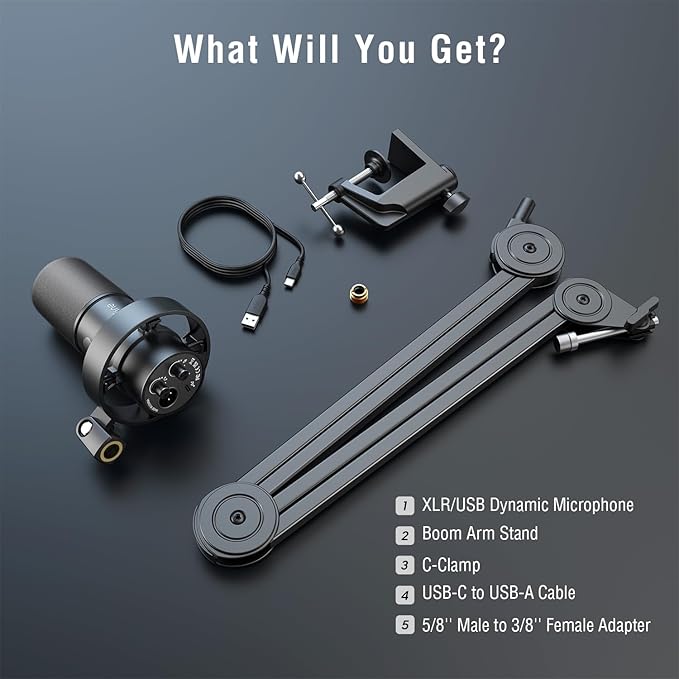 FIFINE Dynamic Podcast Microphone Set - Image 8