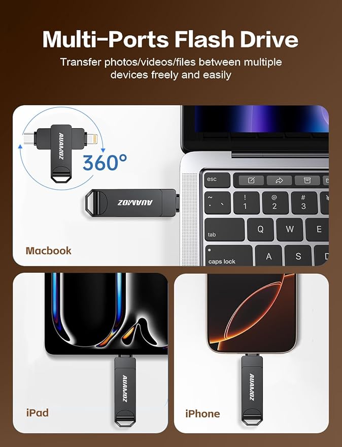 512GB Flash Drive Intended for iPhone, Memory Stick Storage Files Photos Videos - Image 2