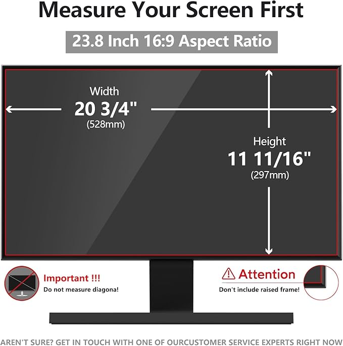 23.8 Inch Computer Privacy Screen Shield - Image 2