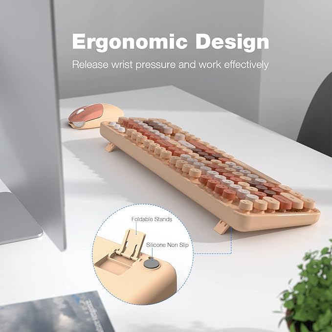 KNOWSQT Wireless Keyboard and Mouse Combo - Image 3